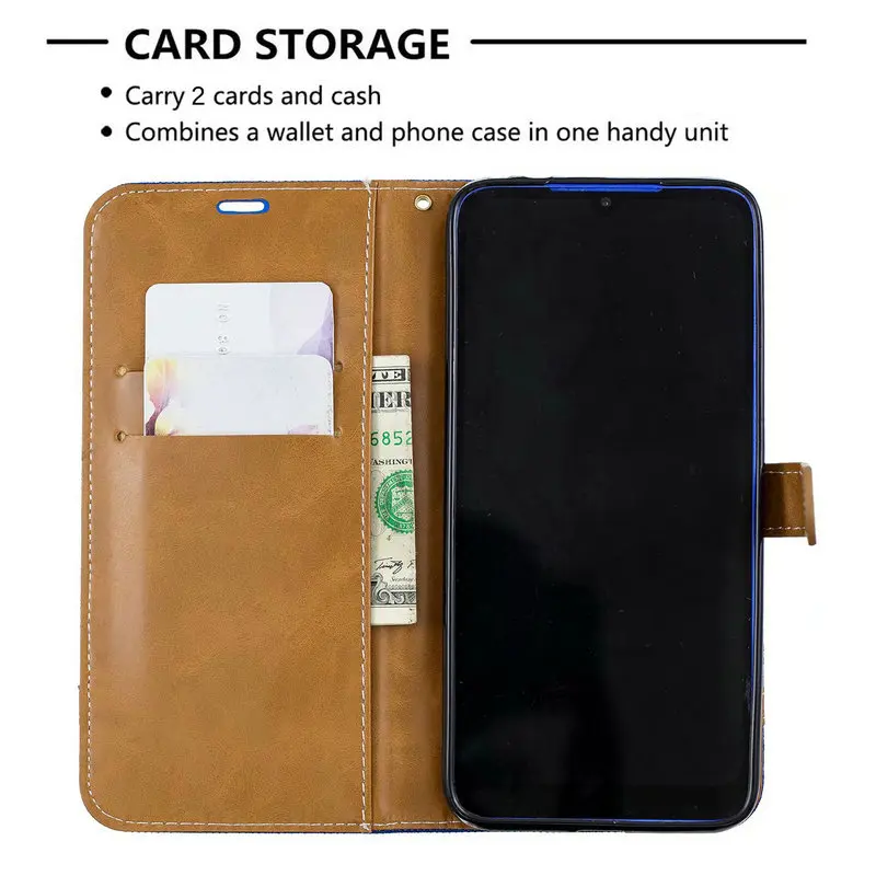 Чехол книжка в стиле ретро для iPhone 5 5S SE 6 6S Plus ковбойский Холщовый кожаный чехол
