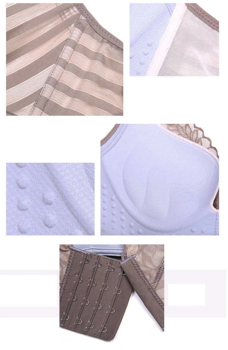 Модный Кружевной декор, без косточек, сексуальный бюстгальтер пуш-ап, комплект нижнего белья, бюстгальтер для женщин, чашечки A, B, C