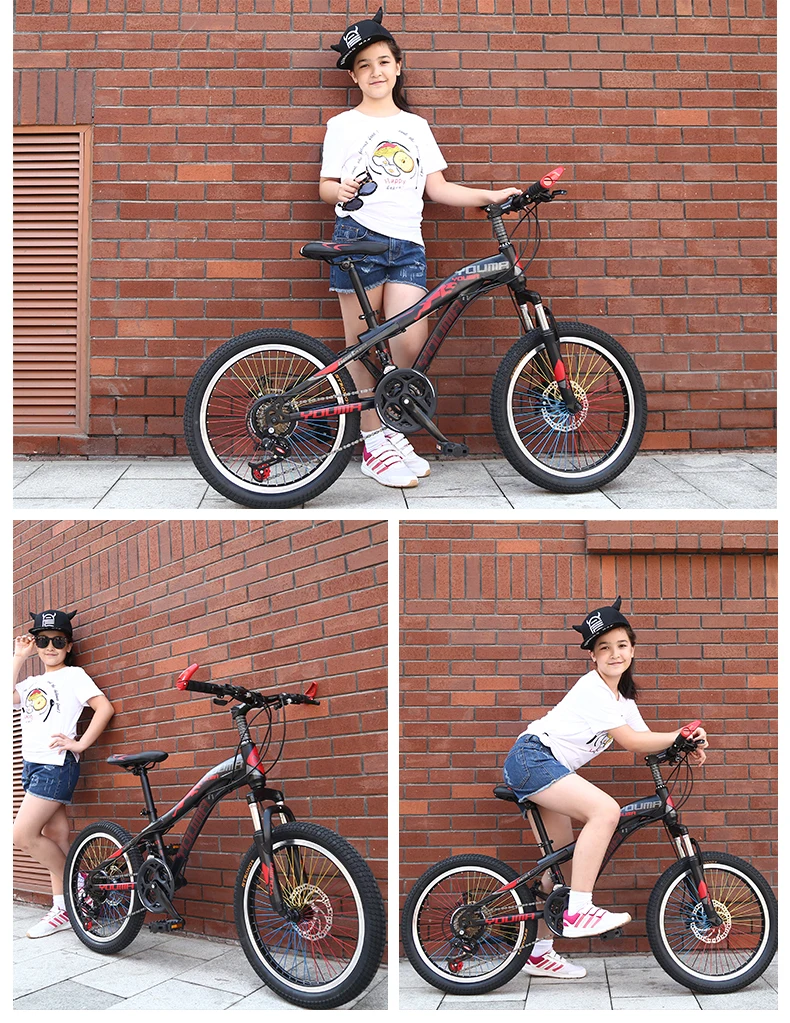 Flash Deal New Brand Mountain Bike Carbon Steel 21 Speed 20/24 inch Wheel Child Lady Student Bicycle Outdoor Sport Disc Brake BMX Bicicleta 12