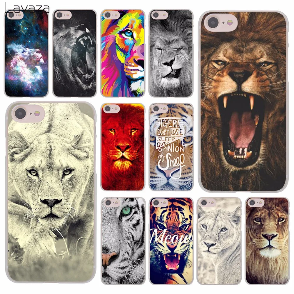 Жесткий чехол для телефона Lavaza tiger meow Tigers A lion Beast 8Plus iPhone XR X 11 Pro XS Max 8 7 6S 5 5S SE 4S 4 10|case