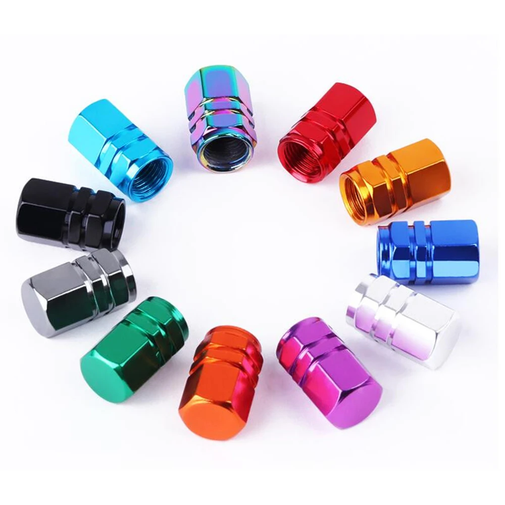 

Car Wheel Caps 4pcs/pack Universal Auto Tire for Cars Accessories Styling Cover Bicycle Motor Type Valve Air Aluminum Wheel Stem