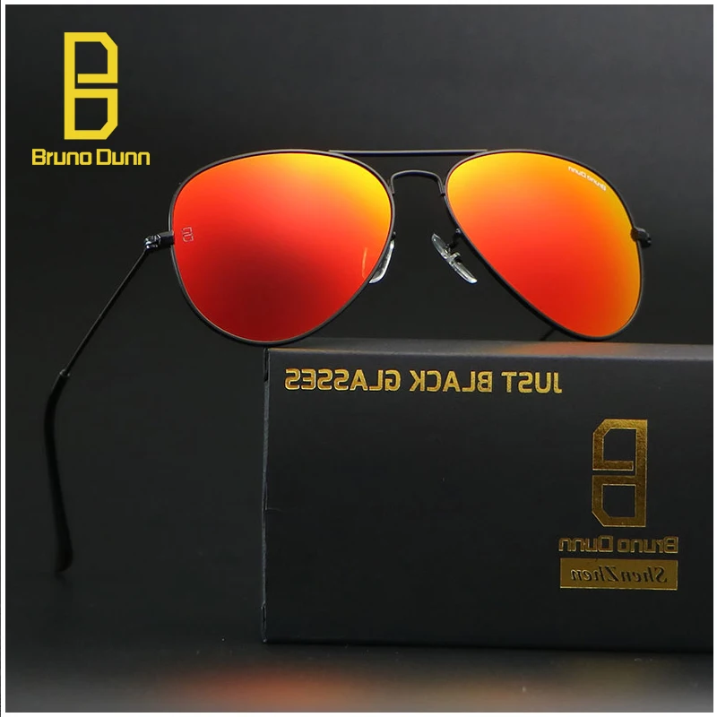 

Bruno Dunn 3025 Red Glass lense Aviation Women Sunglasses 2017 Sun Glasses Female Oculos De Sol Aviador Lunette feminino ray