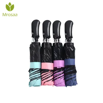 

Mrosaa Reverse Full Automatic Umbrella Women Men 3Folding Light and Durable Black Coating 8K Strong Auto Umbrellas Rainy Sunny