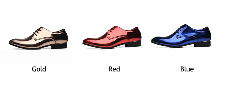 Men Casual Shoe Oxfords Casual Mens Shoes Large Sizes 12 PU Patent Leather Oxford Shoes For Men Fashion Dress Wedding Shoe Party (12)