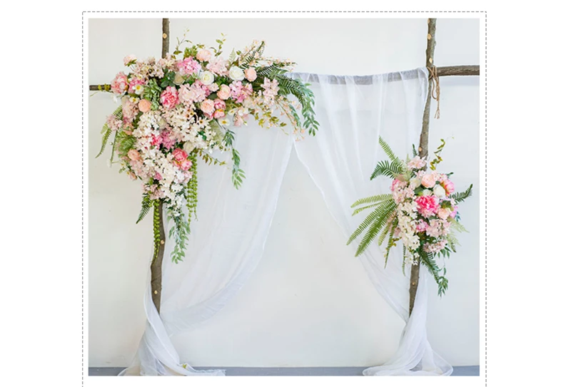 JAROWN Artificial Flower Row Flower Wall Wedding DIY Decor Arch Floral Stage Background Layout Decorative Flowers Props Flores (16)