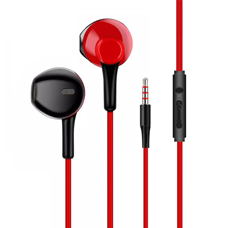 Радиационная защита 3,5 мм Ретро телефон сотовый телефон трубка приемник с микрофоном для iPhone необычный подарок приемник для мобильного телефона - Цвет: Red earphone