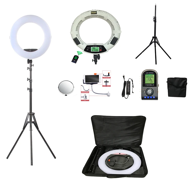 Yidoblo-White-FE-480II-5500K-Dimmable-Camera-Photo-Studio-Phone-Video-18-96W-480-LED-Ring