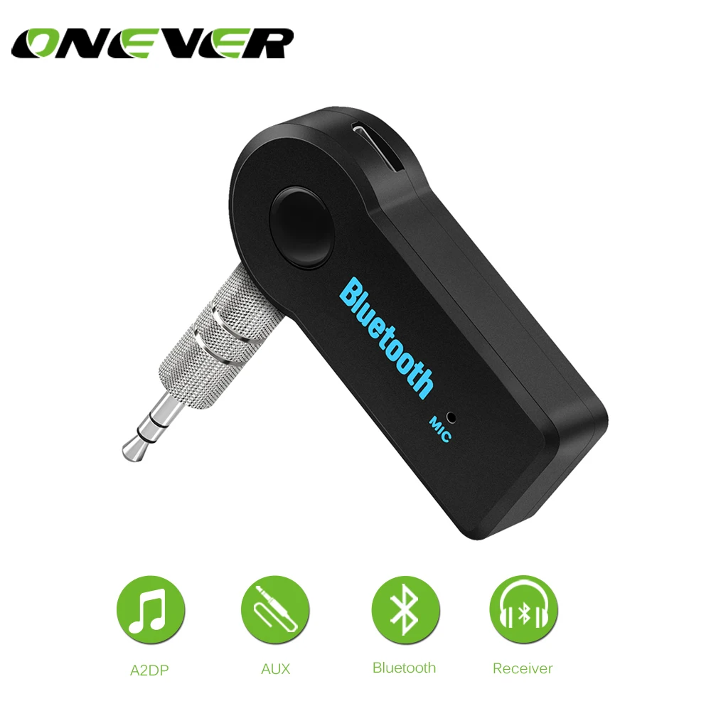 

Onever Wireless Car Bluetooth Receiver Adapter 3.5MM AUX Audio Stereo Music Home Hands-free Car Bluetooth Audio Adapter