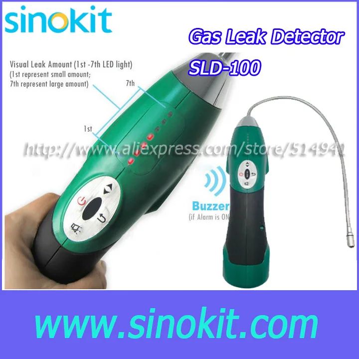 

3g/yr Probe 430Mmm rechargeable External Semi-Conductor Sensor Refrigerant Leak Detector - SLD-100