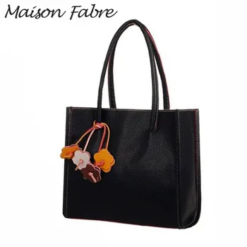 

Maison Fabre Bag women Leather Shoulder bag strap handles Floral Shopping bag large Capacity 2020 Elegant ladies square handbag