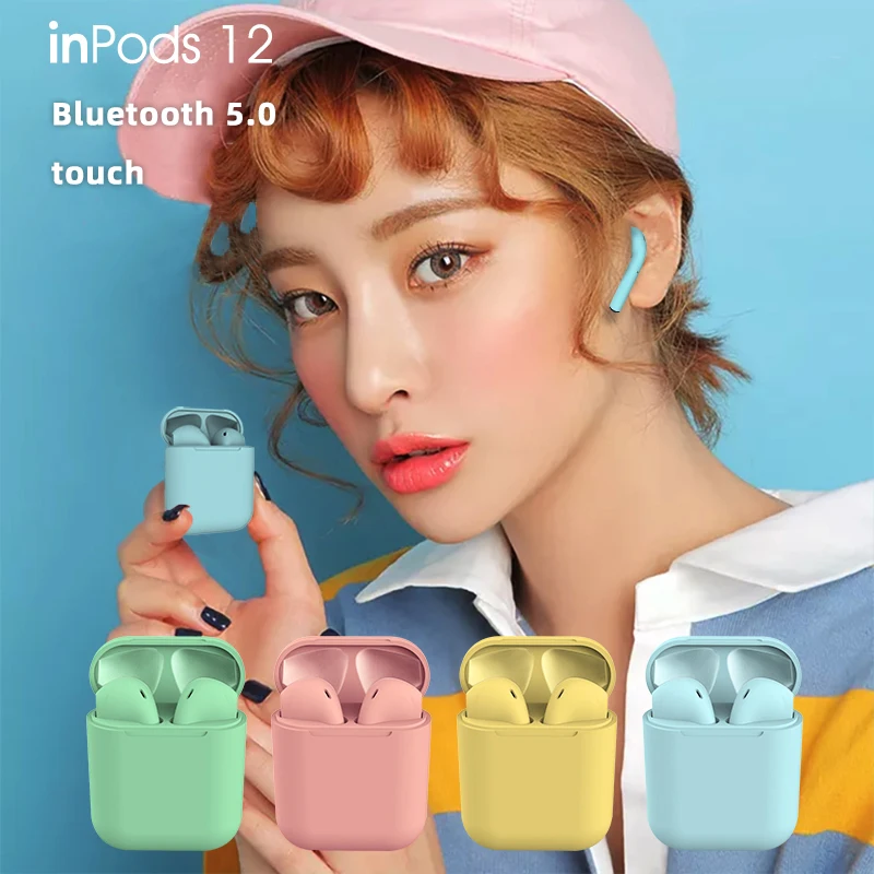 

Stylish True Wireless Earbuds - Bluetooth 5.0 in-Ear Noise Canceling Earphones Built-in Mic Headset Stereo Hi-Fi Sound with