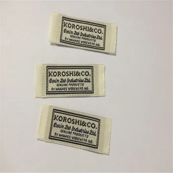 

Custom Garment Woven Label Clothing Main Label