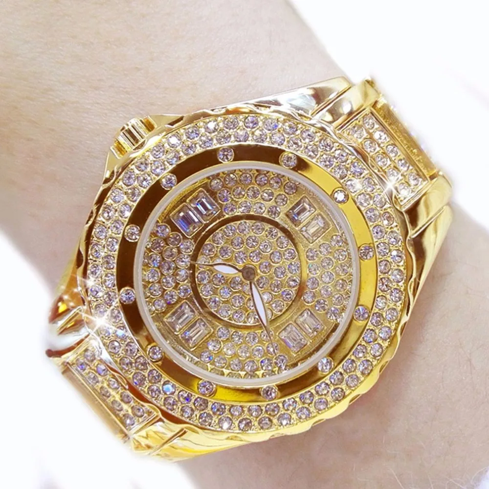 

Golden Silver Rose Gold Famous Brand New Luxury Contena Ladies Watches Rhinestone Full Diamonds Women Dress Watches