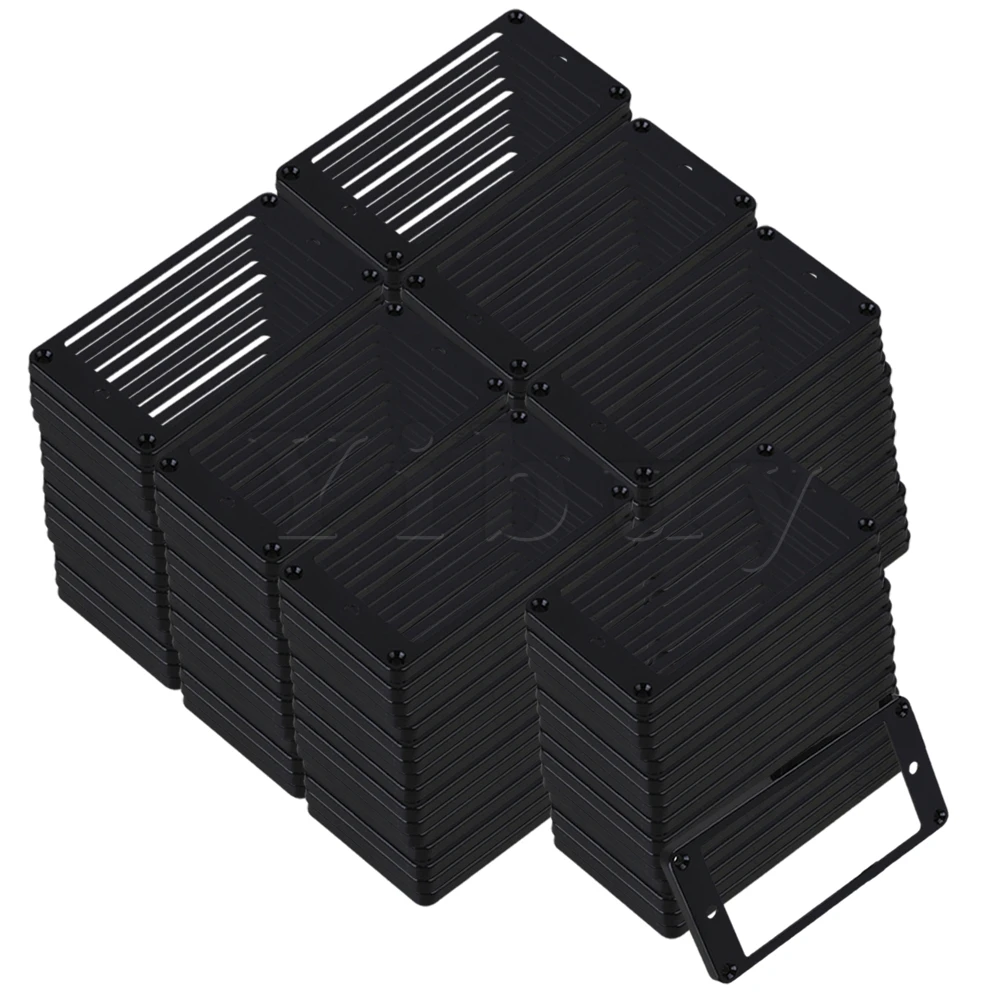 Yibuy 100 шт. 92x45x5 мм Черный ABS электрическая гитара плоский Humbucker Пикап кадров|Детали