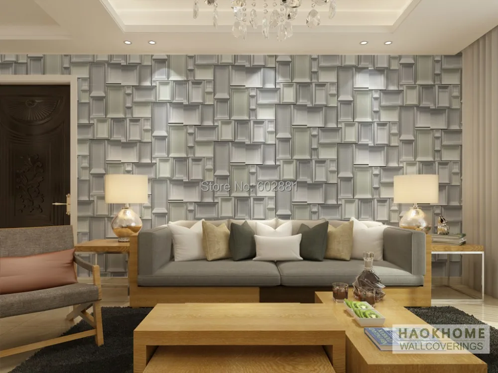 aliexpresscom buy 6255 wood frame box designer wallpaper roll abstract geometric home wall papergrey wallcovering w053ml10mroll from reliable paper - Wall Covering Designs aliexpresscom buy 6255 wood frame box designer wallpaper roll abstract geometric home wall papergrey wallcovering w053ml10mroll from reliable paper - Wall Covering Designs