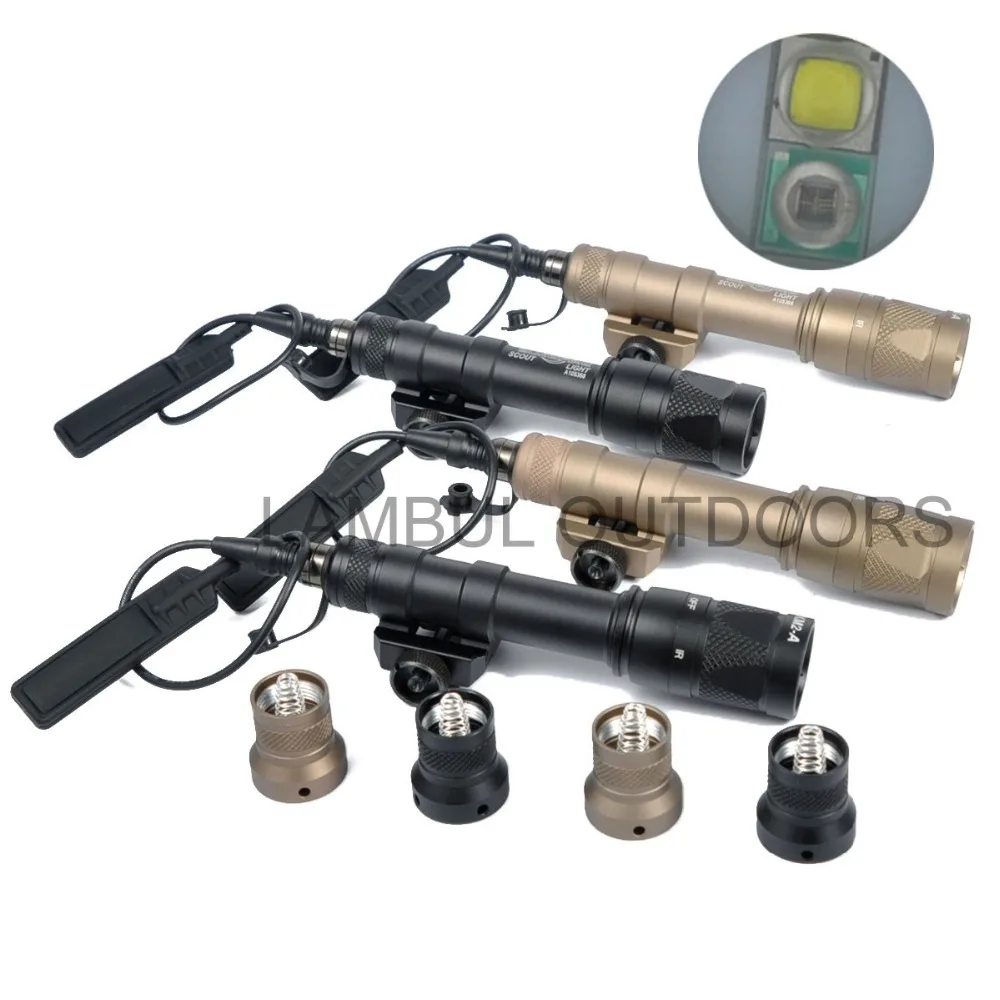 Luz para Esportes ao ar Lambul Scout nv Caça Noite Evolução Led Lanterna Armas Tático Infravermelho Arma Livre M600v ir Luz 2 Luzes de armas