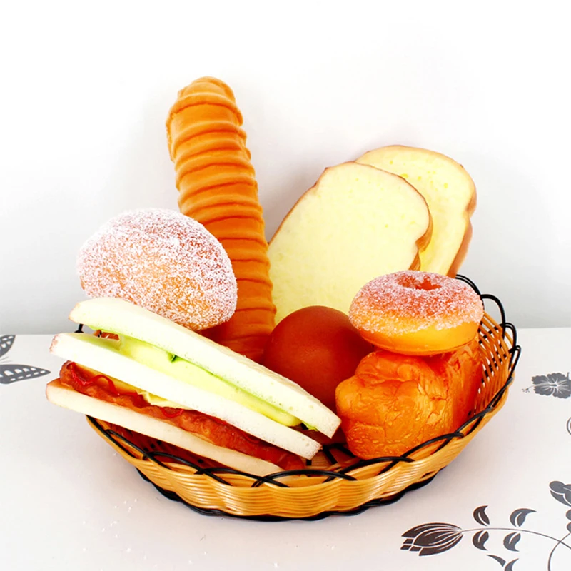 Детская кухня игрушка пончики имитационный хлеб модель Искусственные Поддельные Украшения в виде хлеба торт хлебобулочные ремесло мягкие смешанные тосты