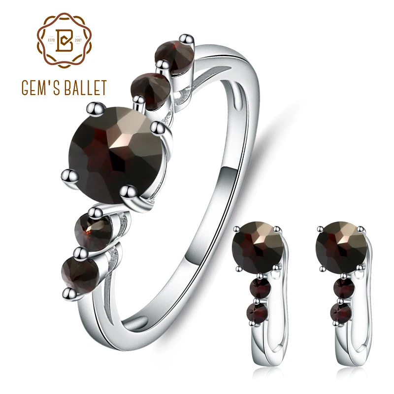 Серьги Клипсы из серебра 925 пробы с драгоценным камнем|Ювелирные наборы| |
