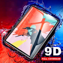 Borda curvada vidro protetor para ipad pro 11 10.5 9.7 2017 2018 protetor de tela para ipad 10.2 mini 5 4 ar 3 2 1 filme temperado(China)