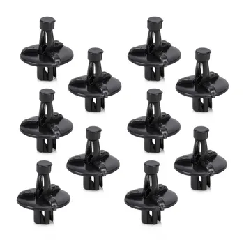 

DWCX 10pcs New Black Front Inner Structure Push-Type Retainer 53259-0E010 Fit 7mm Hole for Lexus IS250 IS350 RX330 RX350 RX400H