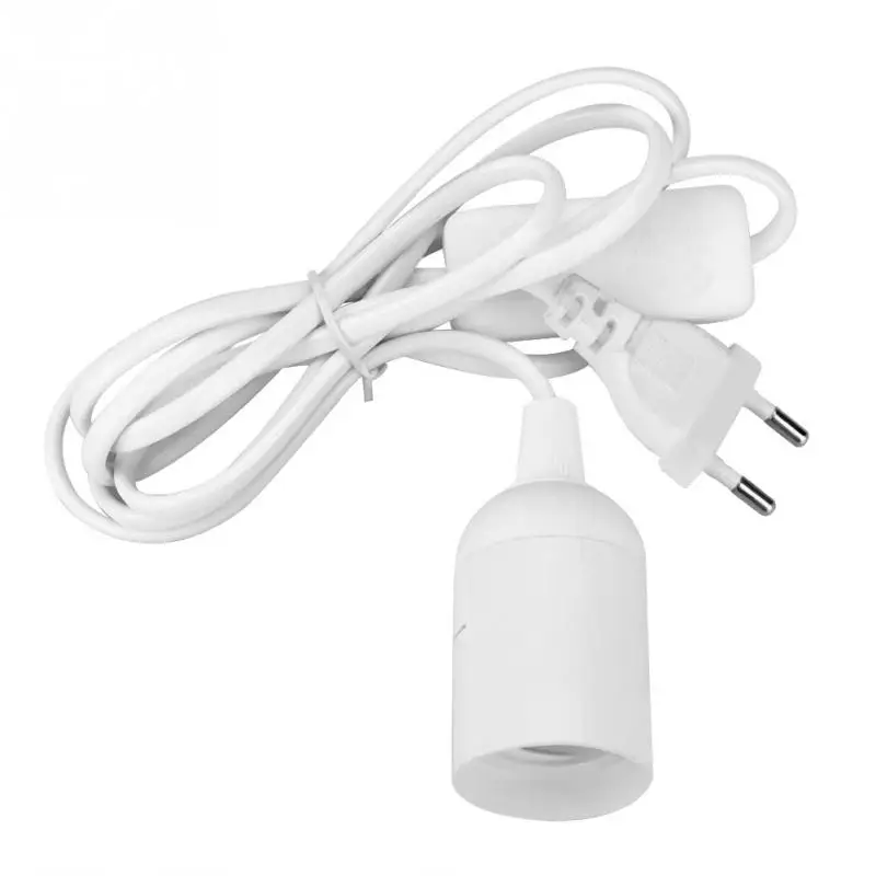 1Pcs Hanging Lamp Socket Pendant LED Light Bulb Base with On/Off Switch E27 Lamp Socket Holder