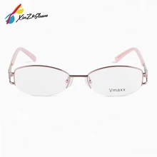 Новое поступление, титановые очки с эффектом памяти, полуоправа, оптическая оправа для очков, женские ретро очки с полуоправой, оптические оправы по рецепту