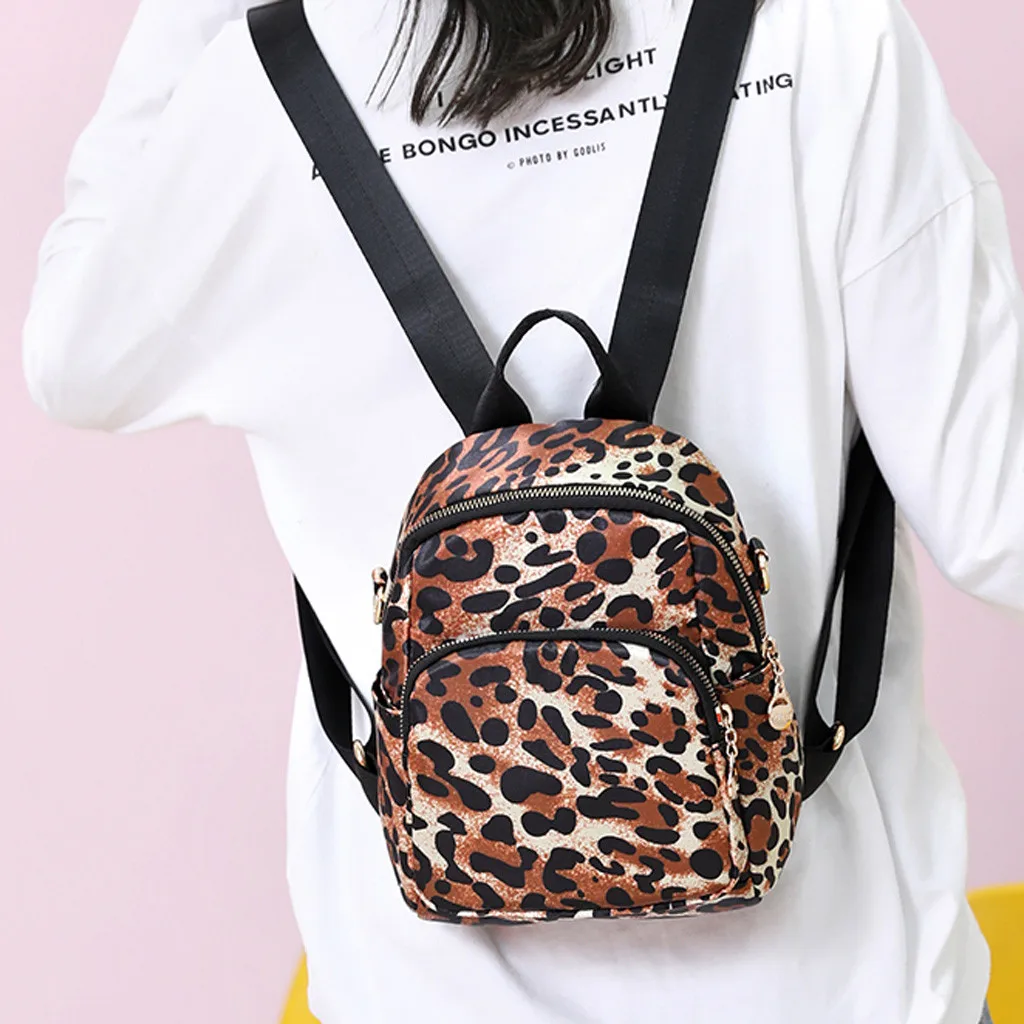 

Women's Printed Ethnic Nylon Fabric Bag Waterproof Shoulders Backpacks Sac A Dos Femme New Trend Female Backpack