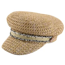 Британский стиль, одноцветная Повседневная Кепка с плоским верхом, восьмиугольная кепка