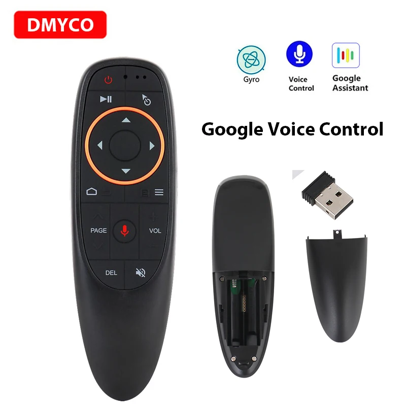

Original G10 Russian/English Air Mouse Wireless 2.4G with Microphone Remote Control MINI Keyboard for X96 H96 Android TV Box