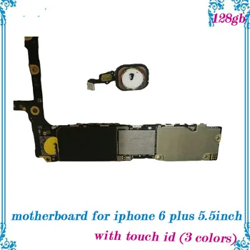 

Unlocked 128gb Test Full function for iphone 6 plus 5.5inch motherboard with touch id mainboard with full chips Logic Board