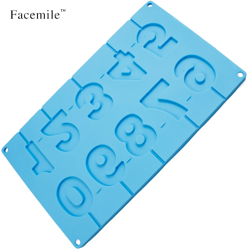 

High Quality Numbers Shape Silicone Tray Pop Cake Stick Mold Lollipop Party Cupcake Baking Pudding Jelly Making Tool Gift