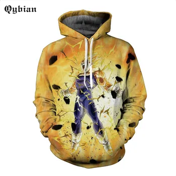 

Winter coat Perak Dragon Ball clothing hip hop hoodies men Cartoon printed jacket high quality casual yellow hoodie sweatshirt