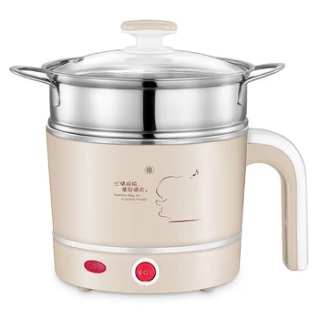 

Mini Electric Food Steamers Pans Multifunctional Small Electric Hot Pots Heating Cup 1L for Steamer /Boiled /Cooking