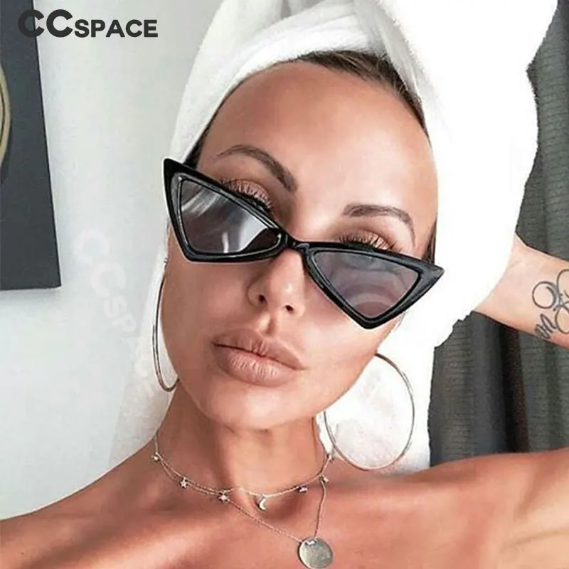 Треугольная оправа для очков кошачий глаз женские трендовые стили синяя пленка