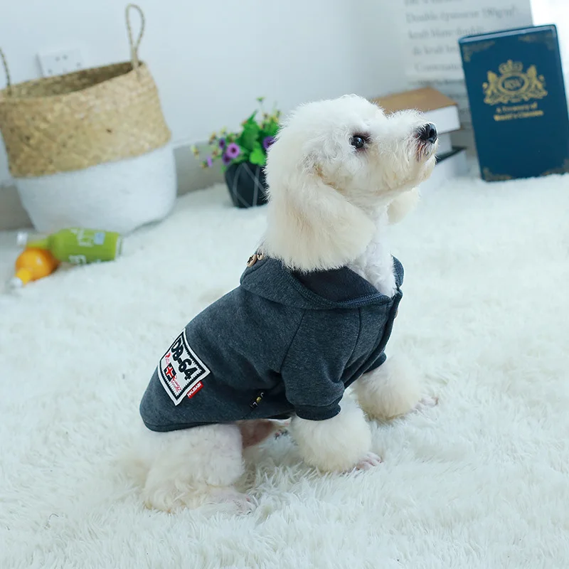 Теплое зимнее пальто для собаки куртка для домашних животных Одежда для маленьких средних собак костюм хлопок кошка собака толстовка одежда для собак Французский Бульдог-мопс