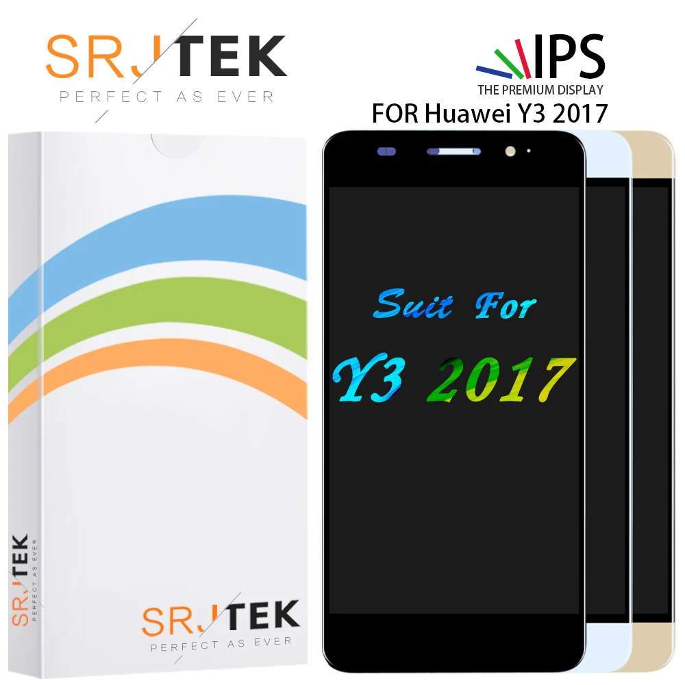 SRJTEK для Huawei Y3 2017 LCD дисплей сенсорный экран матрица дигитайзер | Мобильные