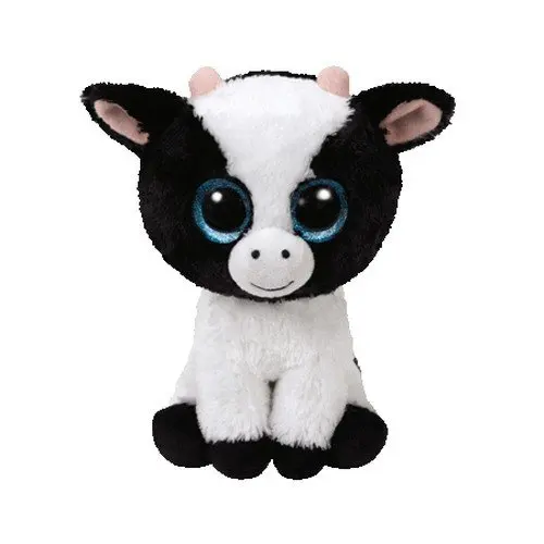 

Ty Beanie Boos 6" 15cm Butter the Cow Plush Regular Soft Big-eyed Stuffed Animal Collectible Doll Toy