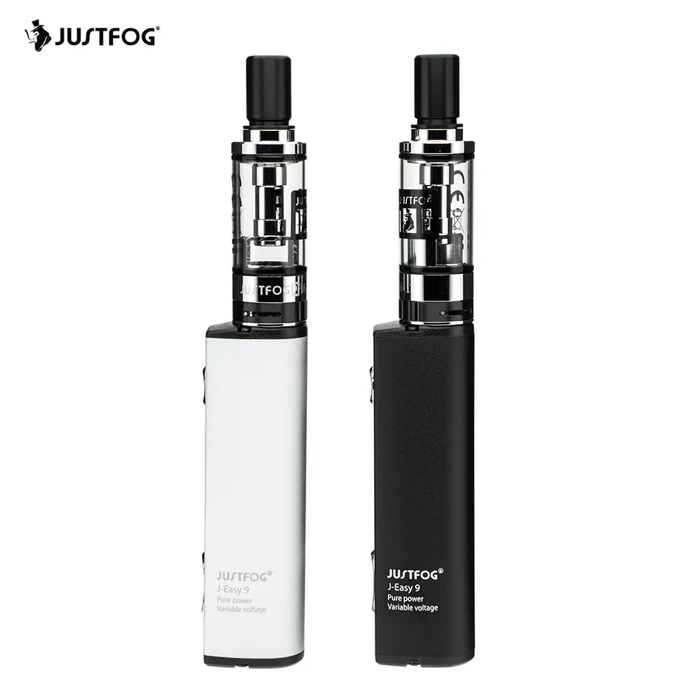 Оригинальный Justfog Q16 Starter Kit поставляется 1,9 мл Q16 Clearomizer 900 мАч J-Легкий 9 VV Батарея эго 510 поток электронных сигарет Vape комплект