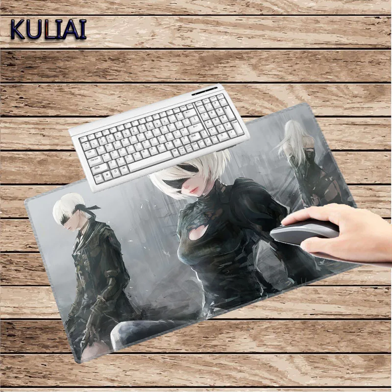 KULIAI font b Latest b font Japanese Anime Sexy Girls Nier Automata 300X700X3MM Gamer Mouse Pad