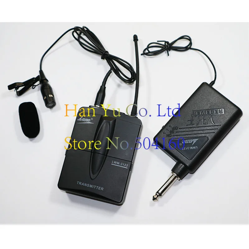 Lwm-3122 Lavalier Беспроводная микрофонная система выход 6 5 Разъем беспроводной отворот