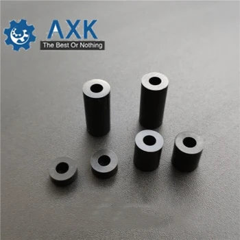 

1000pcs/lot M4 Black ABS Nylon Round Spacer / Round Standoff Spacer M4*L Length(L)=2~10mm ID=4.2 OD=7
