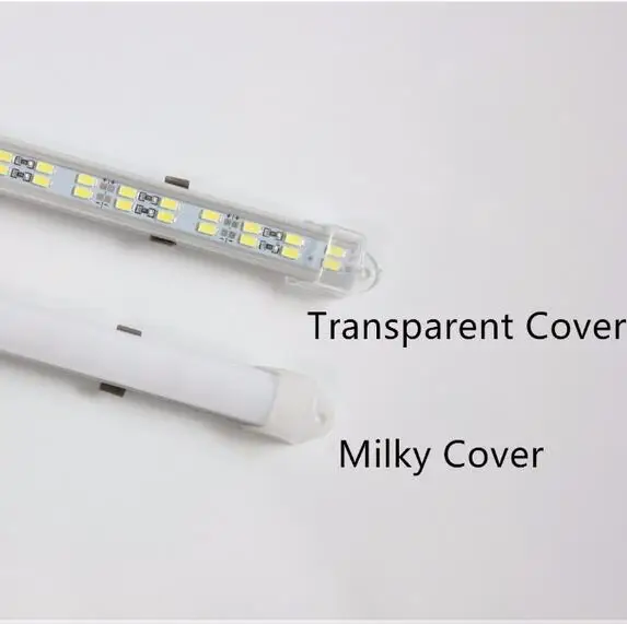 5730 Double Row LED Bar light 50CM With PC cover DC12V Hard strip Kitchen Cabinet Light | Освещение