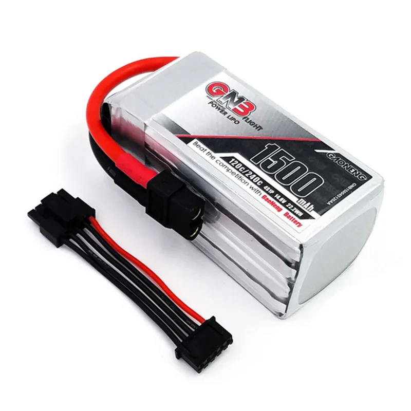 

2018 Newest Gaoneng GNB 14.8V 1500mAh 120C / 240C 22.2WH FPV Racing Lipo Battery w/ Balance Wire Rechargeable Power Spare Part