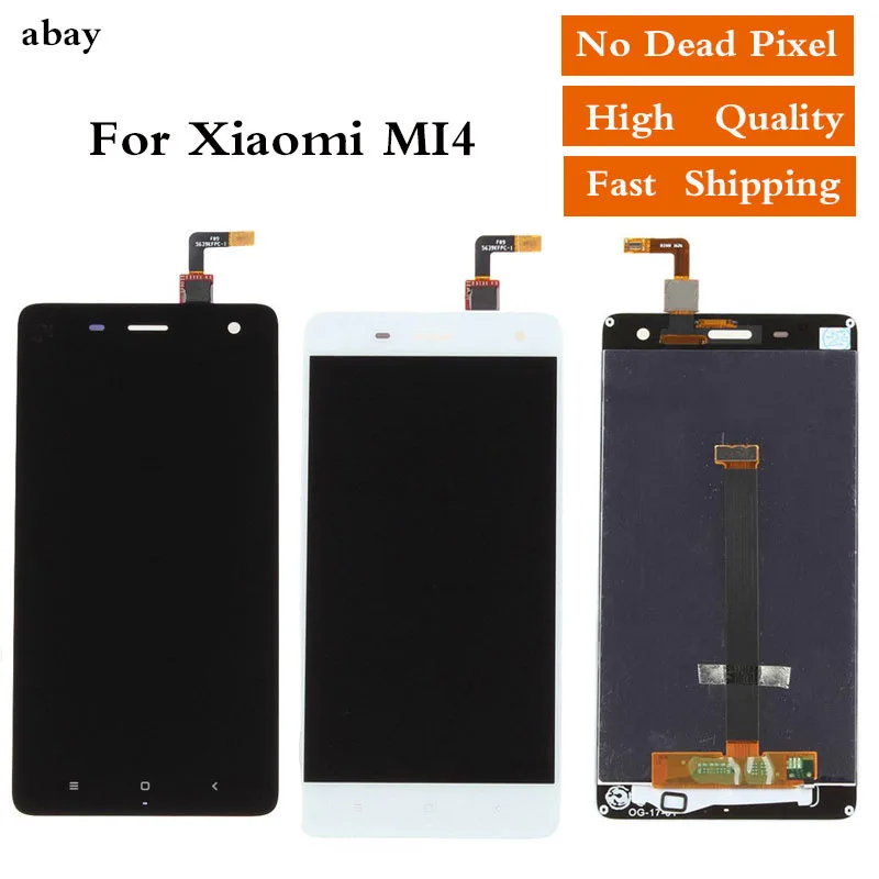 

100% Test NEW For Xiaomi Mi4 Mi-4 Glass Replacement LCD Touch Screen Digitizer Assembly 5.0 inch For Xiaomi MI 4 LCD