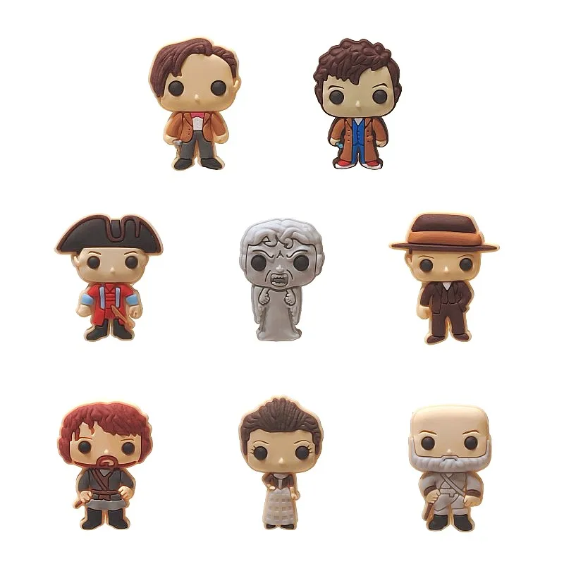 

8pcs/lot Doctor Who Outlander Cartoon Action Figure PVC 1.3cm Fridge Magnets Magnetic Refrigerator Stickers Kids Gift Home Decor