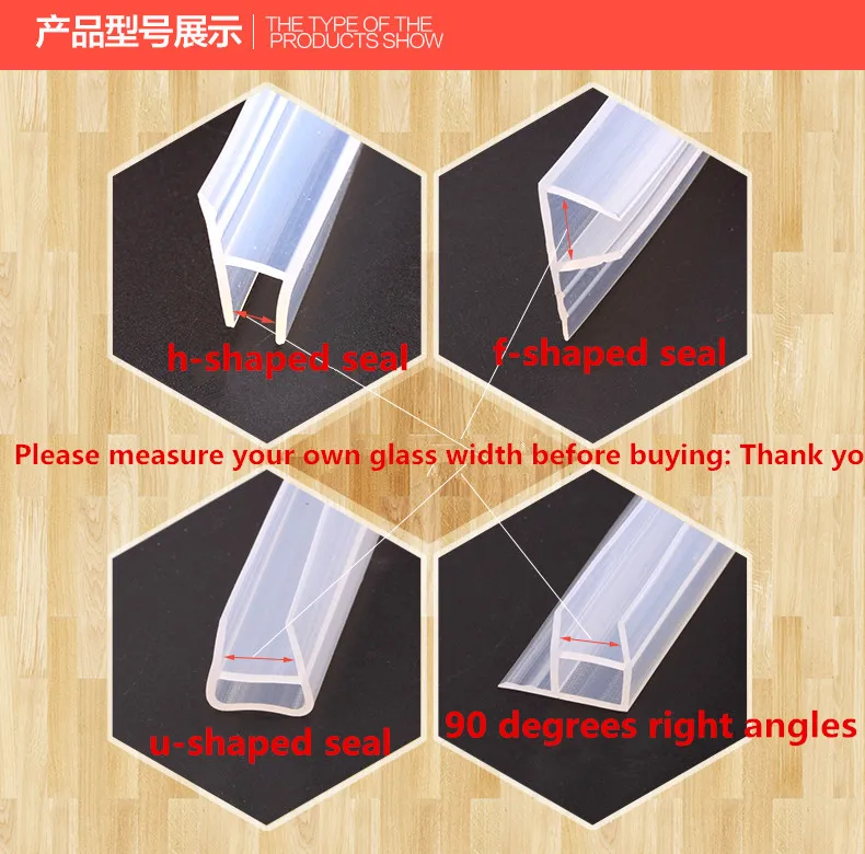 Custom Made Silicone Draught Excluder 6 -12mm Thick Glass Scre (11)