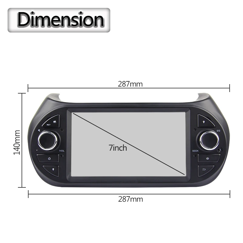 Cheap 4G RAM Android 8.0 Car DVD Player For FIAT Fiorino Qubo Citroen Nemo Peugeot Bipper car radio GPS navigator bluetooth wifi 3