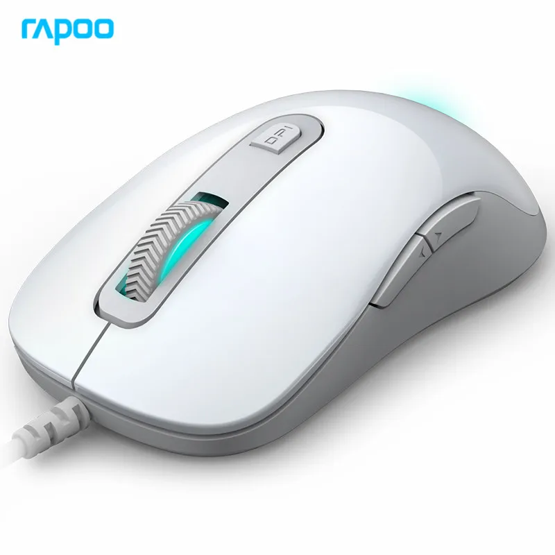Rapoo V16 2000 Точек на дюйм светодиодный оптическая профессиональная Проводная игровая мышь USB 6 кнопок компьютерная Мышь кабель Мышь геймерская мышь - Цвет: V16 White