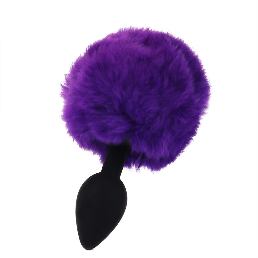 Novo Rabo de Coelho para Meninas P Tamanho Pequeno Sílica Gel Brinquedos Anais Peludos Brinquedos Sexuais Adultos Produtos Sexuais À Prova D'água Peludos_voghion.com