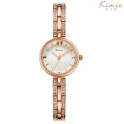 KIMIO эксклюзивный бренд часы для женщин Стразы повязка с кристаллом модные повседневное дамы браслет Аналоговые кварцевые часы montre femme часы